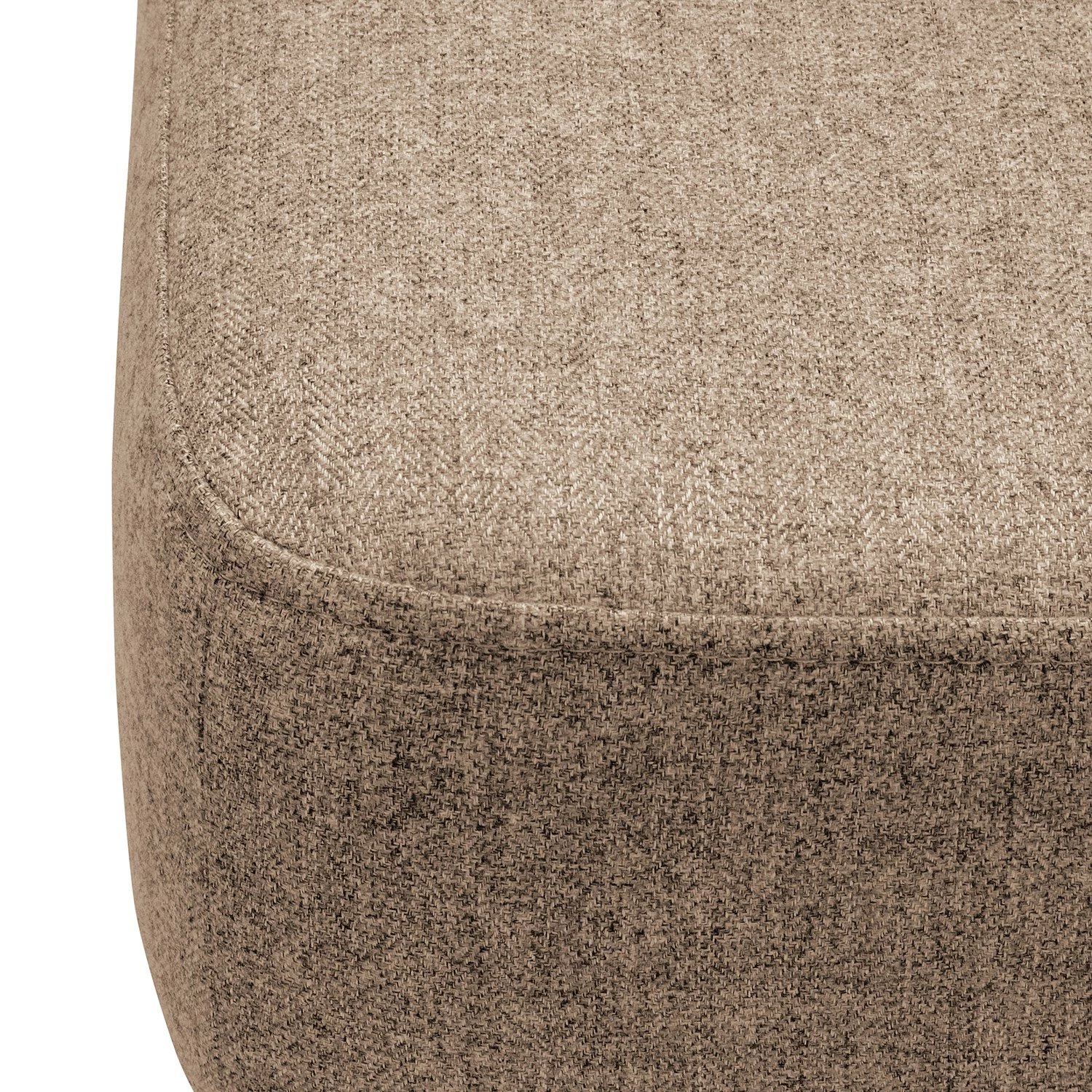 Norrwood Polsterhocker Bette I - Webstoff - Cappuccino 4 Norrwood Polsterhocker Bette I - Webstoff - Cappuccino – Bild 4