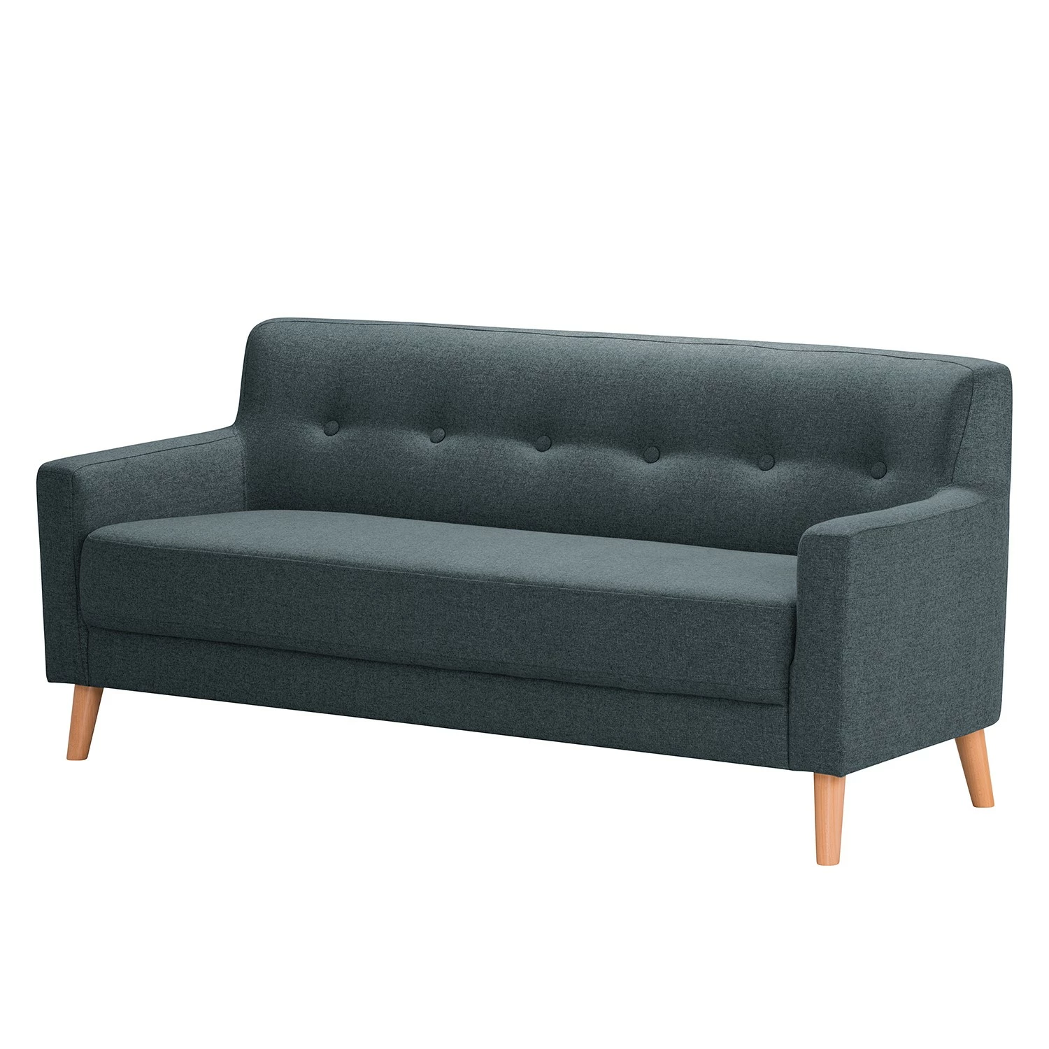 Norrwood Sofa Bette I (3-Sitzer) - Webstoff - Blau 1 Norrwood Sofa Bette I (3-Sitzer) - Webstoff - Blau