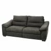 Modoform Sofa Lamexa II (2,5 -Sitzer) - Microfaser - Anthrazit - Relaxfunktion