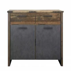 Trendteam Kommode Prime II - Altholz Pinie Dekor / Anthrazit