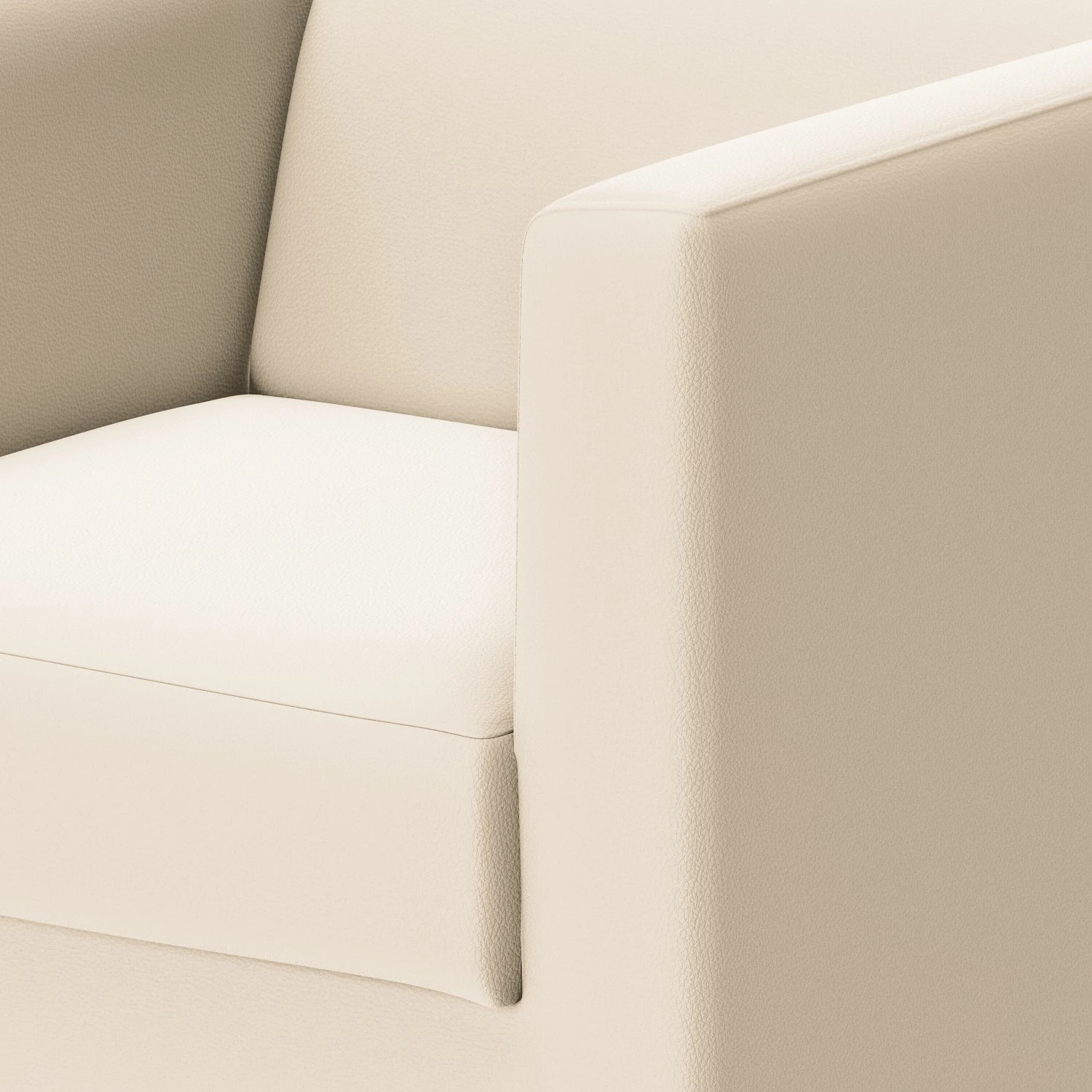 Loftscape Sessel Wilno VI - Pigmentiertes Leder - Weiß 7 Loftscape Sessel Wilno VI - Pigmentiertes Leder - Weiß – Bild 7