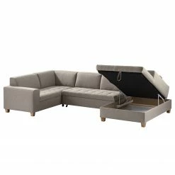 Ars Natura Wohnlandschaft Roblin I - Webstoff - Granit - Longchair davorstehend rechts - Schlaffunktion - Bettkasten -Wohnzimmermöbel boutique en ligne 1000186865 210323 15280902370 DETAILS P000000001000186865