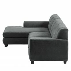 Loftscape Ecksofa Lefroy II - Webstoff - Dunkelgrau - Longchair davorstehend links - Schlaffunktion -Wohnzimmermöbel boutique en ligne 1000186909 210323 15292902602 DETAILS P000000001000186909
