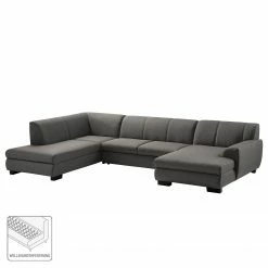 Loftscape Wohnlandschaft Lefroy I - Flachgewebe - Dunkelgrau - Longchair davorstehend rechts / Ottomane links - Schlaffunktion -Wohnzimmermöbel boutique en ligne 1000186911 210323 15293502619 DETAILS P000000001000186911