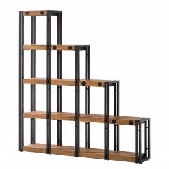 Ars manufacti Stufenregal Manchester - Akazie massiv / Metall - Akazie / Anthrazit