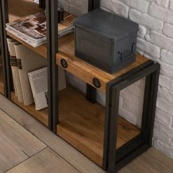 Ars manufacti Stufenregal Manchester - Akazie massiv / Metall - Akazie / Anthrazit -Wohnzimmermöbel boutique en ligne 1000187007 200319 06285800013 DETAILS P000000001000187007