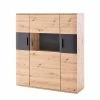 Naturoo Highboard Callington I - Balkeneiche Dekor / Anthrazit
