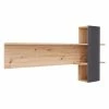 Naturoo Wandregal Callington II - Balkeneiche Dekor / Anthrazit
