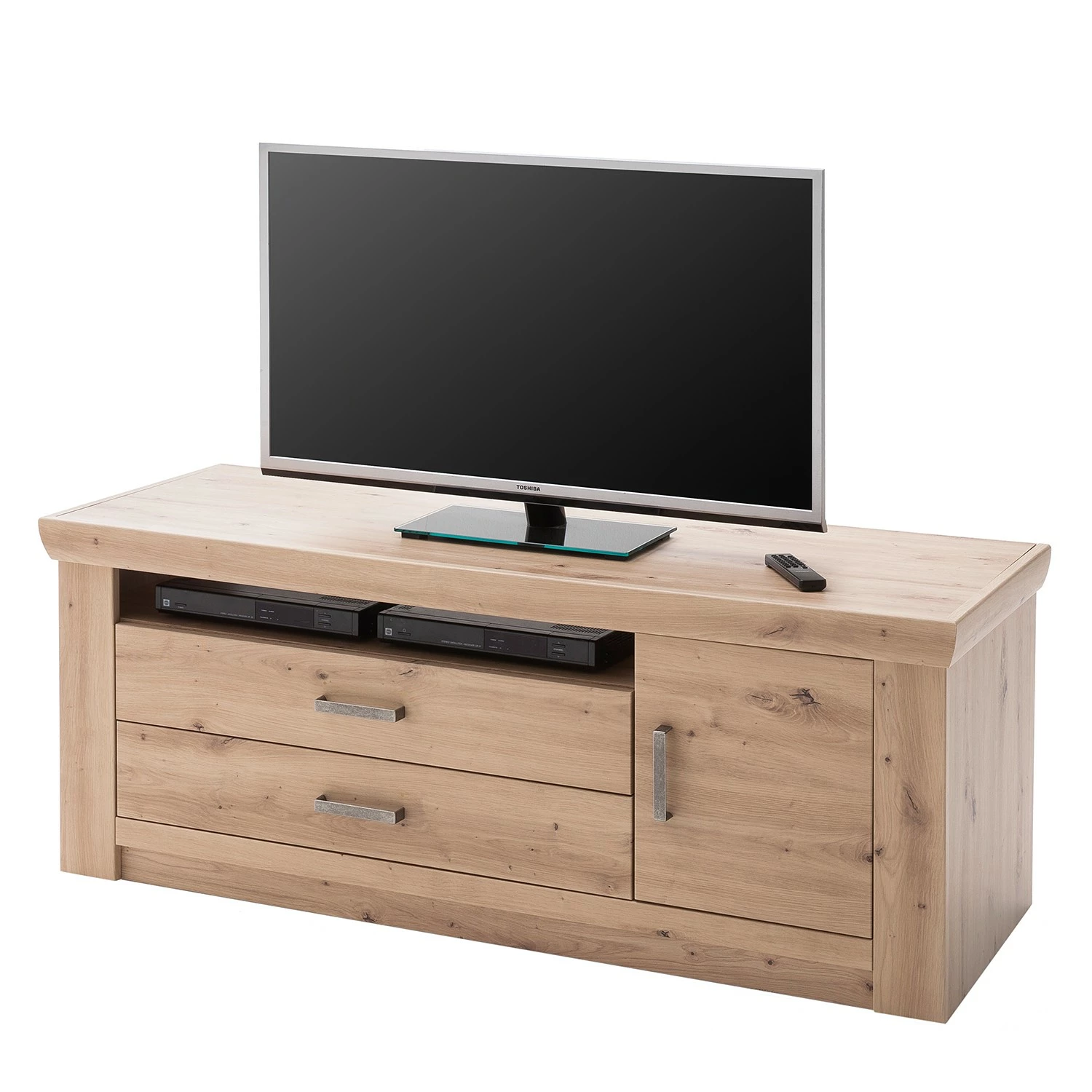 Naturoo TV-Lowboard Mendes I - Balkeneiche Dekor / Anthrazit 1 Naturoo TV-Lowboard Mendes I - Balkeneiche Dekor / Anthrazit