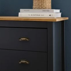 Maison Belfort Kommode Rivery II - Kiefer massiv - Anthrazit -Wohnzimmermöbel boutique en ligne 1000187578 201111 14522800024 DETAILS P000000001000187578