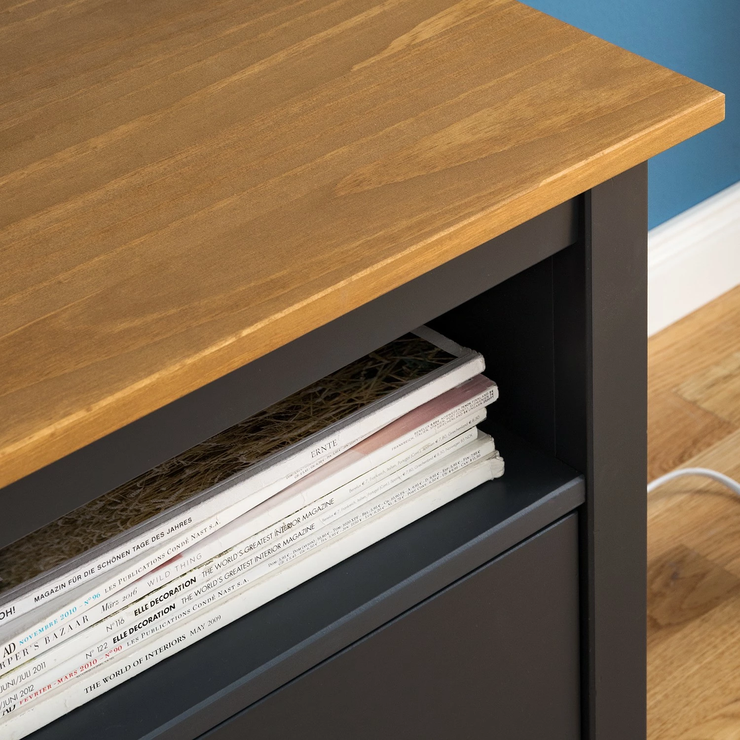 Maison Belfort TV-Lowboard Rivery - Kiefer massiv - Anthrazit 8 Maison Belfort TV-Lowboard Rivery - Kiefer massiv - Anthrazit – Bild 8