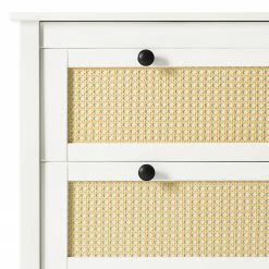 Maison Belfort Kommode Belleria I - Kiefer massiv / Wiener Geflecht - Weiß -Wohnzimmermöbel boutique en ligne 1000187592 200205 11113600155 DETAILS P000000001000187592