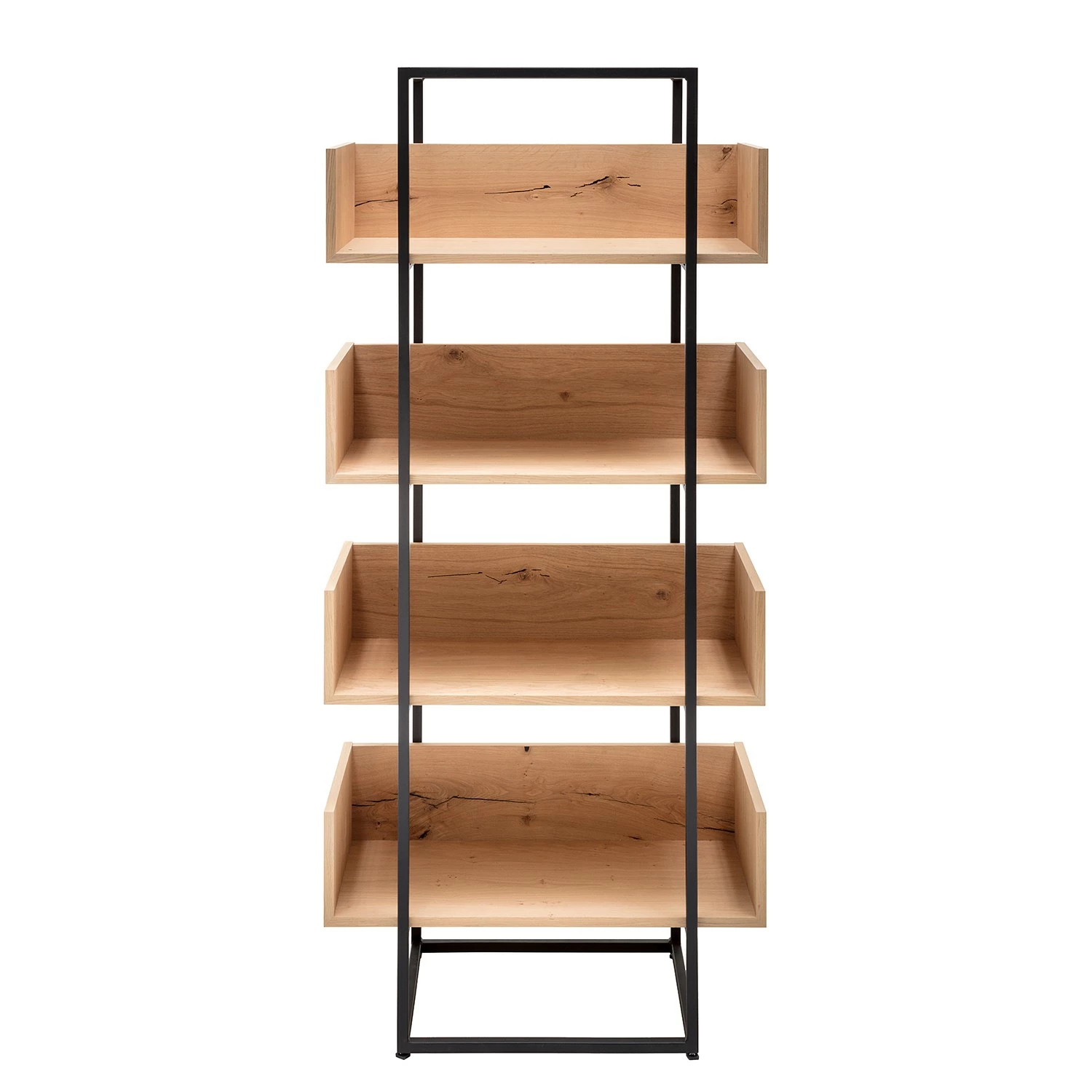 GWINNER Regal Style I - Echtholzfurnier / Metall - Eiche / Anthrazit 6 GWINNER Regal Style I - Echtholzfurnier / Metall - Eiche / Anthrazit – Bild 6