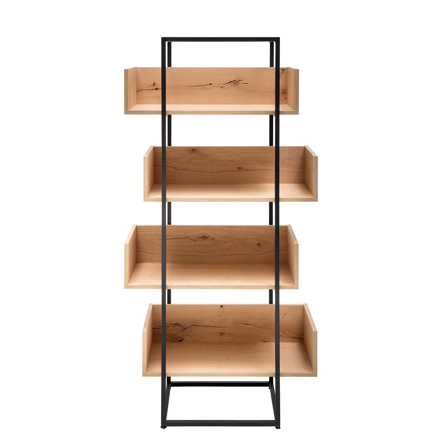 GWINNER Regal Style I - Echtholzfurnier / Metall - Eiche / Anthrazit 7 GWINNER Regal Style I - Echtholzfurnier / Metall - Eiche / Anthrazit – Bild 7