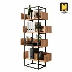 GWINNER Regal Style I - Echtholzfurnier / Metall - Eiche / Anthrazit -Wohnzimmermöbel boutique en ligne 1000188718 191119 12335400005 ICON DETAILS P000000001000188718 icon seal