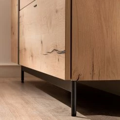 GWINNER TV-Lowboard Style II - Echtholzfurnier / Metall - Eiche / Anthrazit -Wohnzimmermöbel boutique en ligne 1000188728 190926 06085800044 DETAILS P000000001000188728