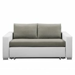 Fredriks Schlafsofa Latina XXI - Kunstleder / Flachgewebe - Weiß / Grau - Breite: 150 cm -Wohnzimmermöbel boutique en ligne 1000188969 191203 11543700426 DETAILS P000000001000188969