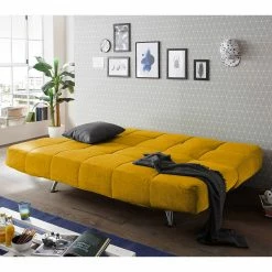 Fredriks Schlafsofa Bolans - Microfaser - Microfaser Ranu: Senfgelb -Wohnzimmermöbel boutique en ligne 1000189294 191031 16374300241 MOOD DETAILS P000000001000189294 mood