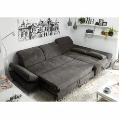 Fredriks Ecksofa Easton - Microfaser - Microfaser Ranu: Steingrau - Longchair davorstehend rechts -Wohnzimmermöbel boutique en ligne 1000189348 191031 16390200657 MOOD DETAILS P000000001000189348 mood