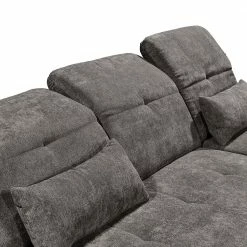 Fredriks Ecksofa Easton - Microfaser - Microfaser Ranu: Steingrau - Longchair davorstehend rechts -Wohnzimmermöbel boutique en ligne 1000189348 191031 16390300660 DETAILS P000000001000189348