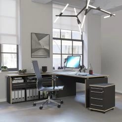 Germania Aktenregal Eugene - Anthrazit / Nussbaum Dekor -Wohnzimmermöbel boutique en ligne 1000189458 191113 10262600010 MOOD DETAILS P000000001000189458 mood