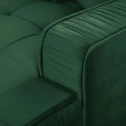 Jack & Alice Ecksofa Machado - Dunkelgrün - Longchair davorstehend rechts -Wohnzimmermöbel boutique en ligne 1000189523 191011 18363300800 DETAILS P000000001000189523