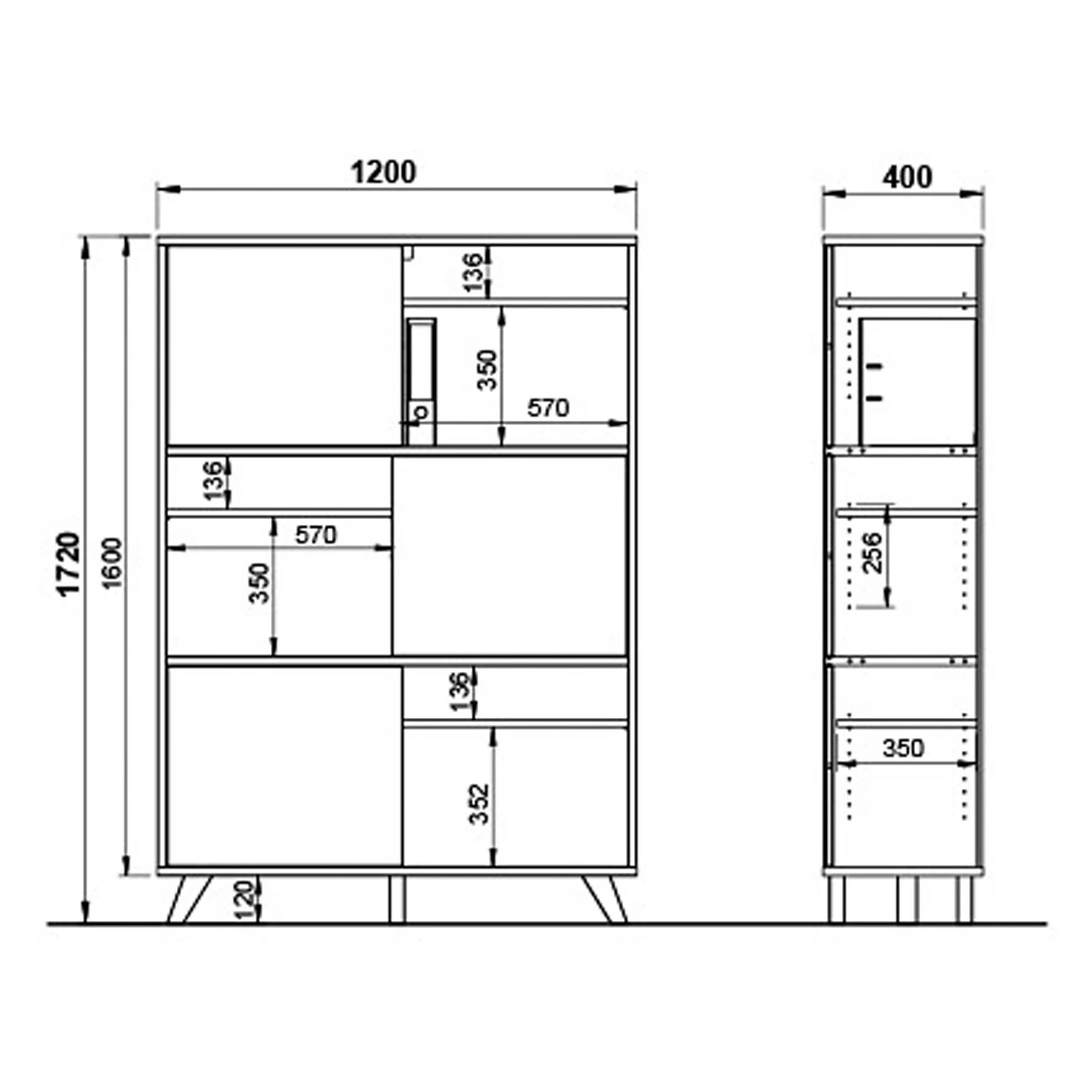Germania Aktenschrank Svene - Weiß / Eiche Sonoma Dekor 5 Germania Aktenschrank Svene - Weiß / Eiche Sonoma Dekor – Bild 5
