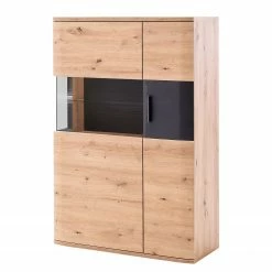 Naturoo Wohnwand Callington III (3-teilig) - Balkeneiche Dekor / Anthrazit -Wohnzimmermöbel boutique en ligne 1000189553 190925 06354600032 DETAILS P000000001000189553