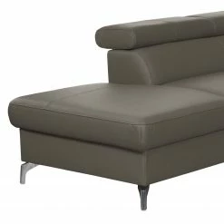 Loftscape Ecksofa Martinez - Echtleder / Kunstleder - Schlamm - Ottomane davorstehend links - Schlaffunktion - Bettkasten -Wohnzimmermöbel boutique en ligne 1000189599 191016 15034300394 DETAILS P000000001000189599