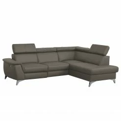 Loftscape Ecksofa Lobos - Echtleder / Kunstleder - Schlamm - Ottomane davorstehend rechts - Elektrisch verstellbar: 1 Motor mit Kabel -Wohnzimmermöbel boutique en ligne 1000189620 210727 12382100147 DETAILS P000000001000189620