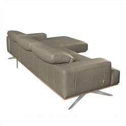 Loftscape Ecksofa Iglesia - Echtleder - Echtleder Nadra: Grau - Longchair davorstehend rechts - Silber - Buche 18 Loftscape Ecksofa Iglesia - Echtleder - Echtleder Nadra: Grau - Longchair davorstehend rechts - Silber - Buche -Wohnzimmermöbel boutique en ligne 1000189630 200102 11281200135 DETAILS P000000001000189630