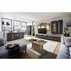 Red Living Vitrinenschrank Parolin - Inkl. Beleuchtung - Dunkelgrau -Wohnzimmermöbel boutique en ligne 1000191225 191028 14030200019 MOOD DETAILS P000000001000191225 mood