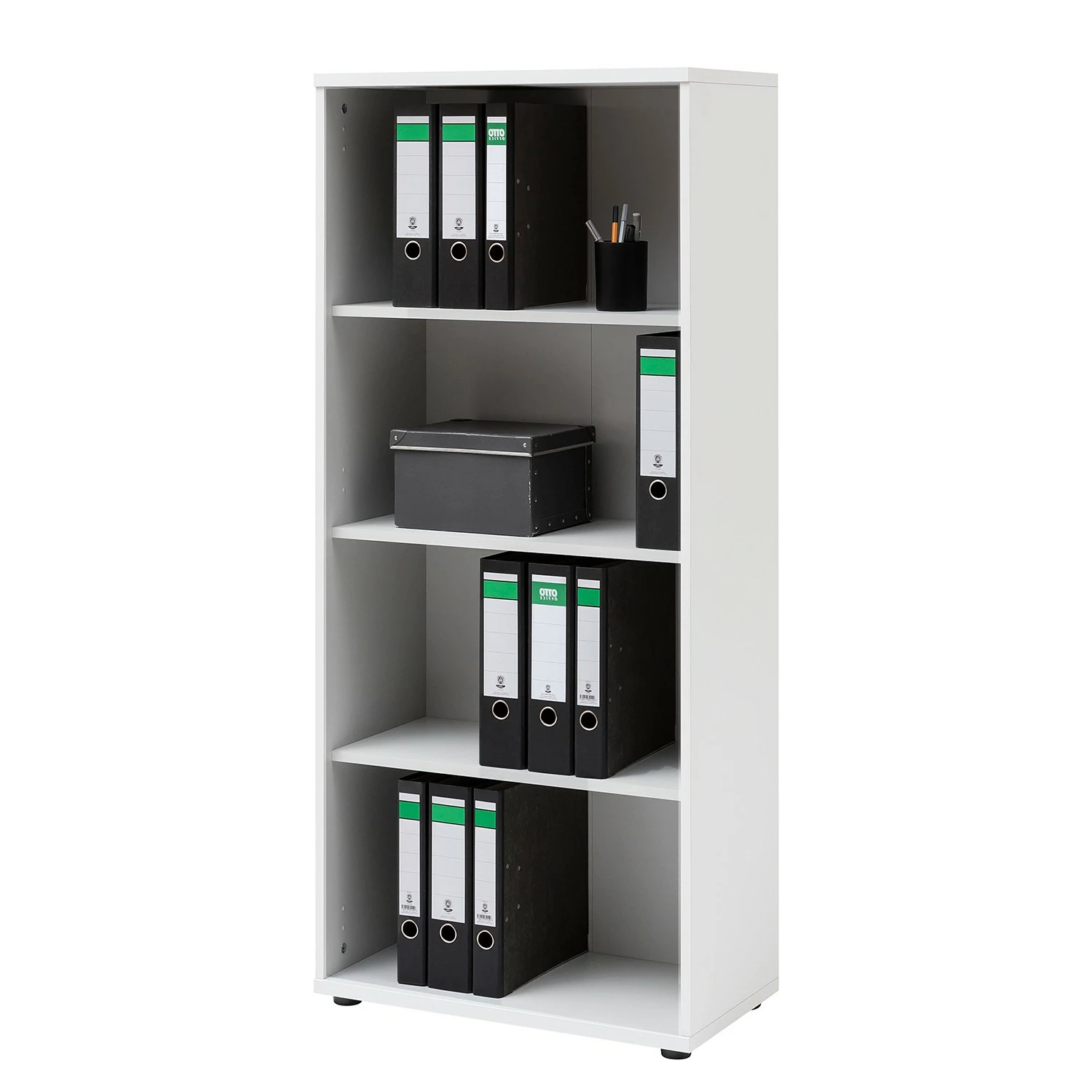 Furnitive Regal Lezan II - Weiß - Breite: 65 cm 1 Furnitive Regal Lezan II - Weiß - Breite: 65 cm