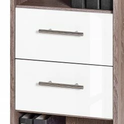 Furnitive Aktenregal Arcon - Trüffeleiche Dekor / Hochglanz Weiß -Wohnzimmermöbel boutique en ligne 1000191322 191031 16045500047 DETAILS P000000001000191322