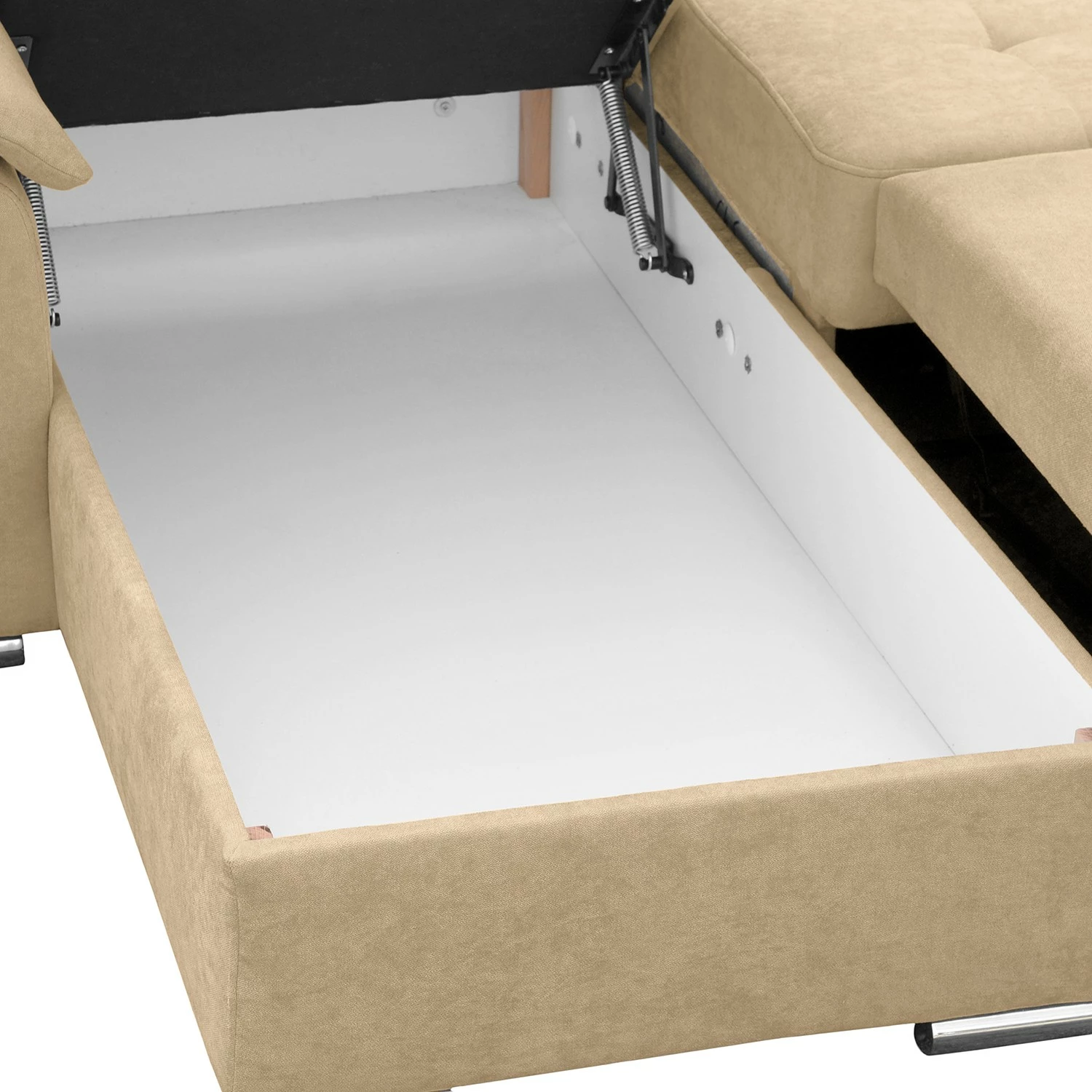 Fredriks Ecksofa Labate - Webstoff - Beige - Longchair davorstehend links 8 Fredriks Ecksofa Labate - Webstoff - Beige - Longchair davorstehend links – Bild 8