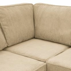 Ars Natura Ecksofa Jacuma - Cord - Beige - Ottomane davorstehend links -Wohnzimmermöbel boutique en ligne 1000191648 191121 19045701440 DETAILS P000000001000191648