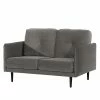 Norrwood Sofa Pigna (2-Sitzer) - Webstoff - Samt Ravi: Taupe