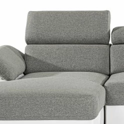 Loftscape Ecksofa Sully - Kunstleder / Webstoff - Weiß / Hellgrau - Longchair davorstehend links 20 Loftscape Ecksofa Sully - Kunstleder / Webstoff - Weiß / Hellgrau - Longchair davorstehend links -Wohnzimmermöbel boutique en ligne 1000192268 191128 11115401234 DETAILS P000000001000192268