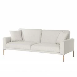 Norrwood Schlafsofa Sauvo I - Webstoff Meara: Hellgrau