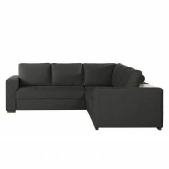 Loftscape Ecksofa Woodway I - Webstoff - Schwarz - Ottomane davorstehend rechts - Tablett -Wohnzimmermöbel boutique en ligne 1000192949 191204 13432201317 DETAILS P000000001000192949