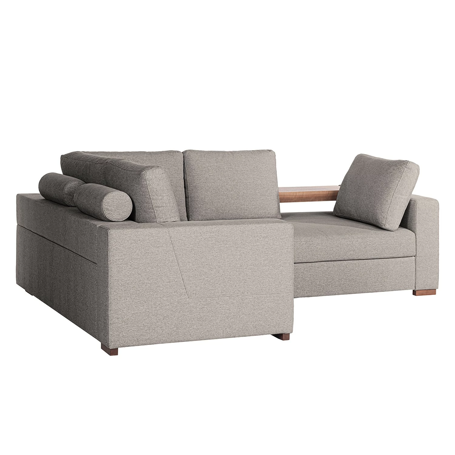 Loftscape Ecksofa Woodway II - Webstoff - Grau - Ottomane davorstehend links - Tablett 8 Loftscape Ecksofa Woodway II - Webstoff - Grau - Ottomane davorstehend links - Tablett – Bild 8