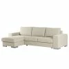 Loftscape Ecksofa Vassy - Webstoff - Creme - Longchair davorstehend links - Kein Zubehör inklusive