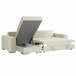 Loftscape Ecksofa Vassy - Webstoff - Creme - Longchair davorstehend links - Kein Zubehör inklusive -Wohnzimmermöbel boutique en ligne 1000193028 200630 11461300057 DETAILS P000000001000193028