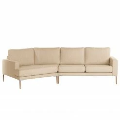 Norrwood Ecksofa Sauvo I - Samt - Webstoff Meara: Beige - Longchair davorstehend links -Wohnzimmermöbel boutique en ligne 1000193056 191204 13441802657 DETAILS P000000001000193056