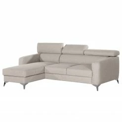 Loftscape Ecksofa Nonza I - Webstoff - Kaschmir - Longchair davorstehend links