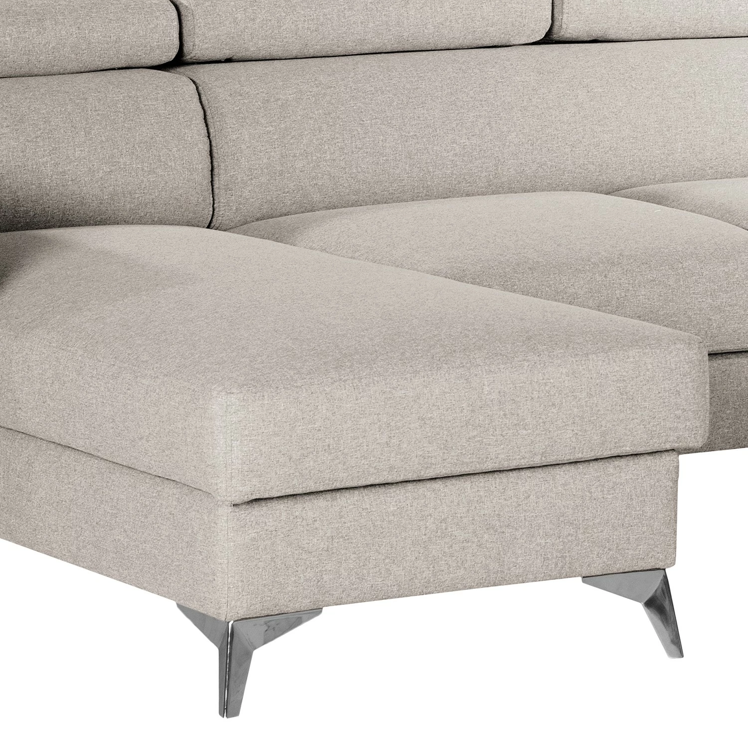 Loftscape Ecksofa Nonza I - Webstoff - Kaschmir - Longchair davorstehend links 13 Loftscape Ecksofa Nonza I - Webstoff - Kaschmir - Longchair davorstehend links – Bild 13
