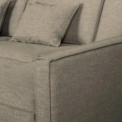 Fredriks Ecksofa Posio - Webstoff - Matt Sandgrau - Longchair davorstehend rechts -Wohnzimmermöbel boutique en ligne 1000194168 191216 16242100453 DETAILS P000000001000194168