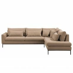 Fredriks Ecksofa Luosto - Flachgewebe - Cappuccino - Ottomane davorstehend rechts -Wohnzimmermöbel boutique en ligne 1000194193 191216 16243900694 DETAILS P000000001000194193