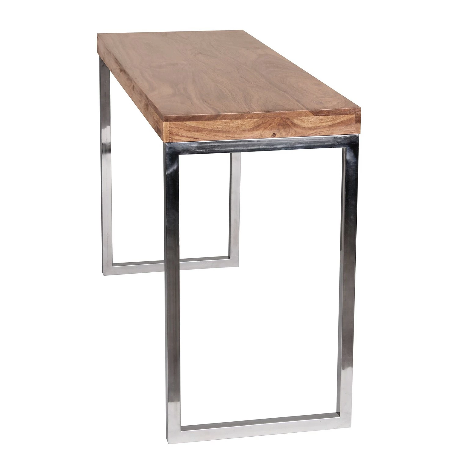 Naturoo Konsolentisch Tolono - Akazie massiv / Edelstahl - Akazie / Chrom 4 Naturoo Konsolentisch Tolono - Akazie massiv / Edelstahl - Akazie / Chrom – Bild 4