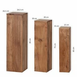 Naturoo Beistelltisch Richburg (3er-Set) - Akazie massiv -Wohnzimmermöbel boutique en ligne 1000194227 200108 10051600165 SKETCH DETAILS P000000001000194227 sketch